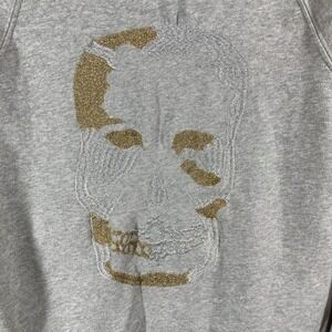 Zadig & Voltaire Clipper Camo Skull Embroidery Hoodie Sm Grey Parisian Chic Rock